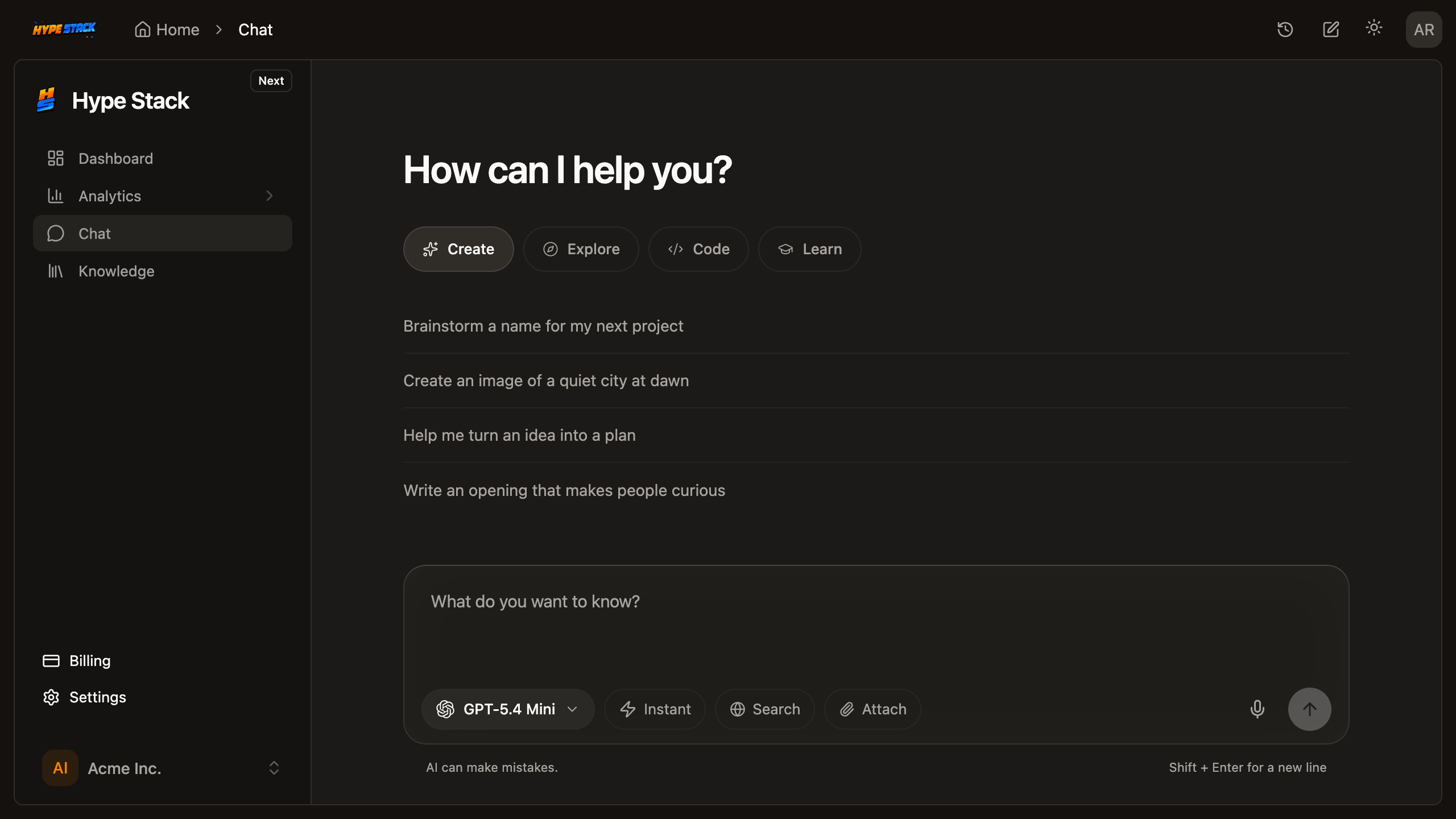 An AI chat conversation with sources listed under the answer